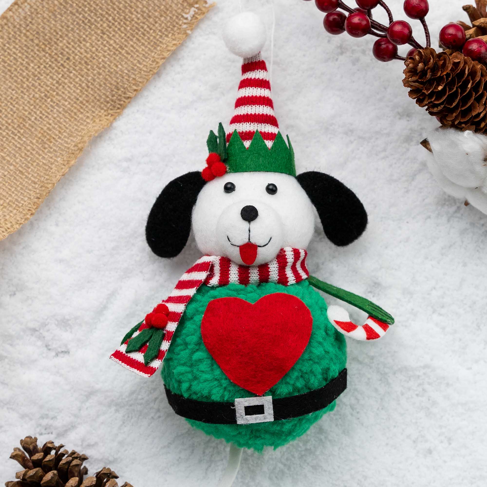 Image of Alfie The Rescue Pup Christmas Dog Ornament – 4″ Tall - Early Black Friday Deal 30% OFF!