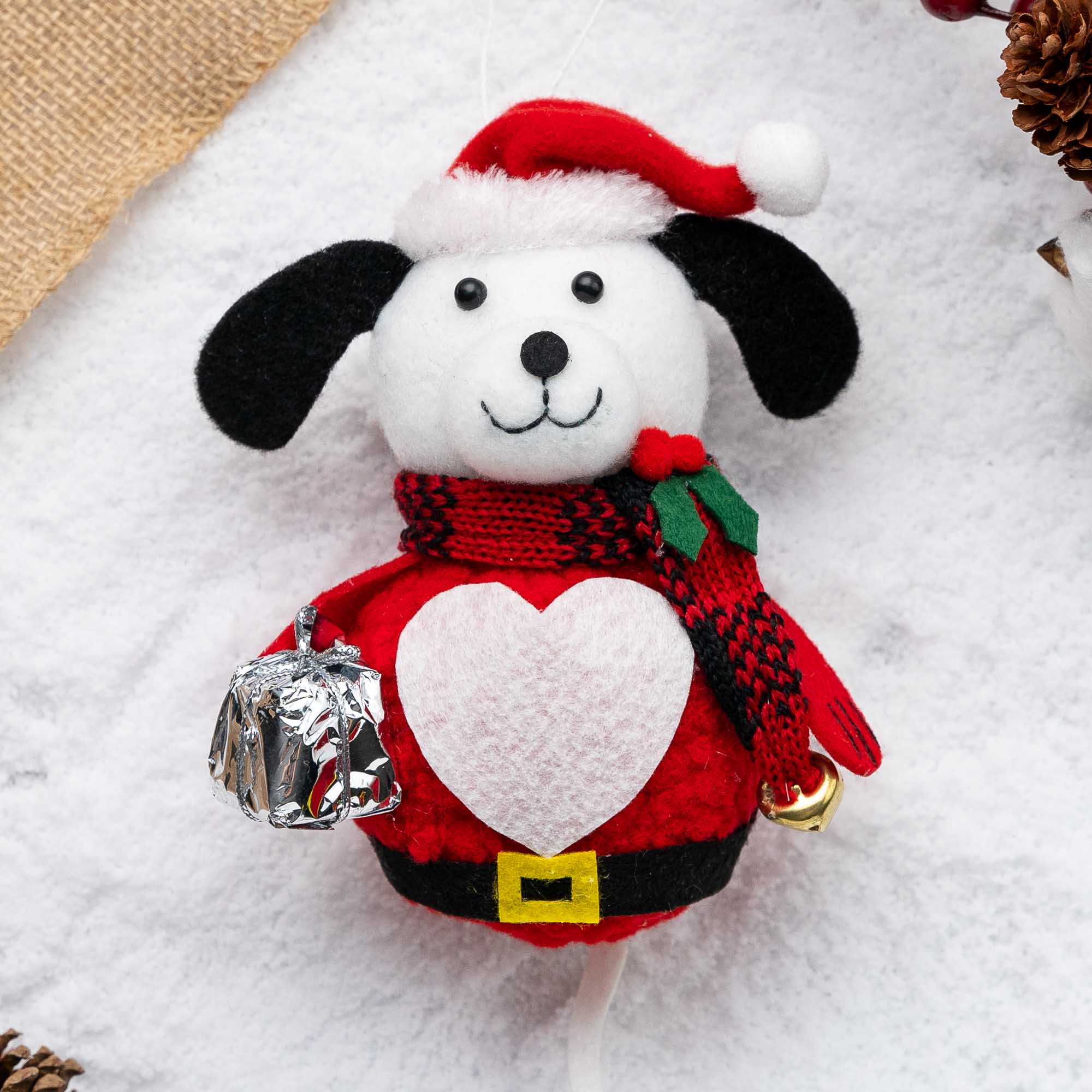 Image of Kringle The Rescue Pup Christmas Dog Ornament  (4″ Tall ) - Super Black Friday Deal 87% OFF