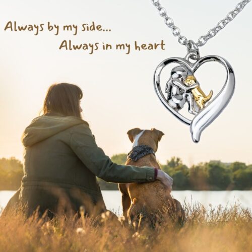 Always By My Side & Forever In My Heart Necklace-  Designed for Dog Lovers- DEAL
