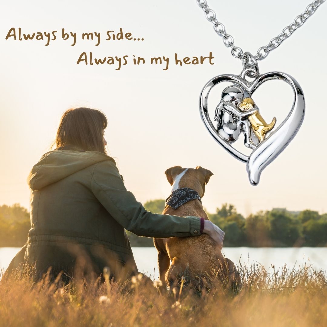 Image of Always By My Side &amp; Forever In My Heart Necklace-  Designed for Dog Lovers