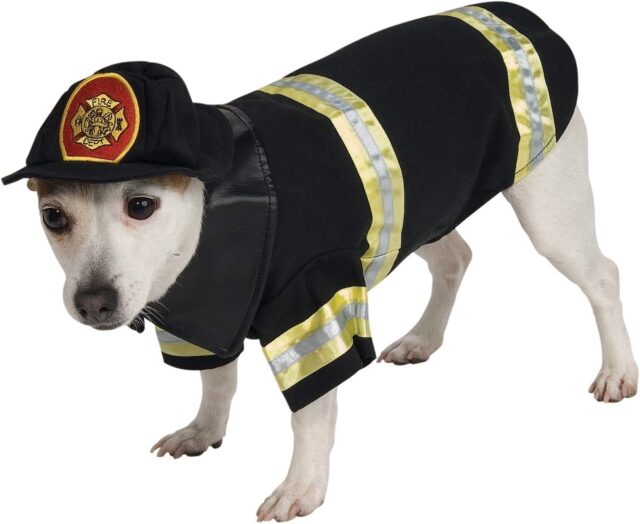 Dog firefighter costume