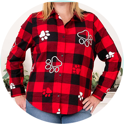 Flannel Shirt for Dog Lovers Products