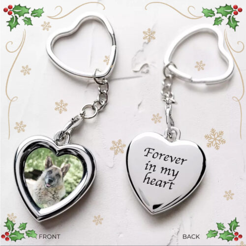 'Forever In My Heart' Dog Memorial Photo Keychain Locket- Deal $2.98 (Limit 1 Per Customer)