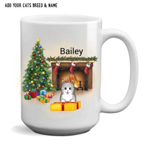 Home For The Holidays Mug Personalized – Choose Your Cat’s Breed and Name! - Super Deal $7.99