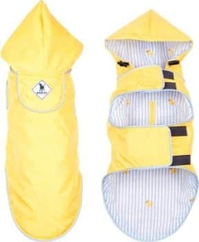 The Worthy Dog Seattle Slicker Jacket Dog Raincoat,