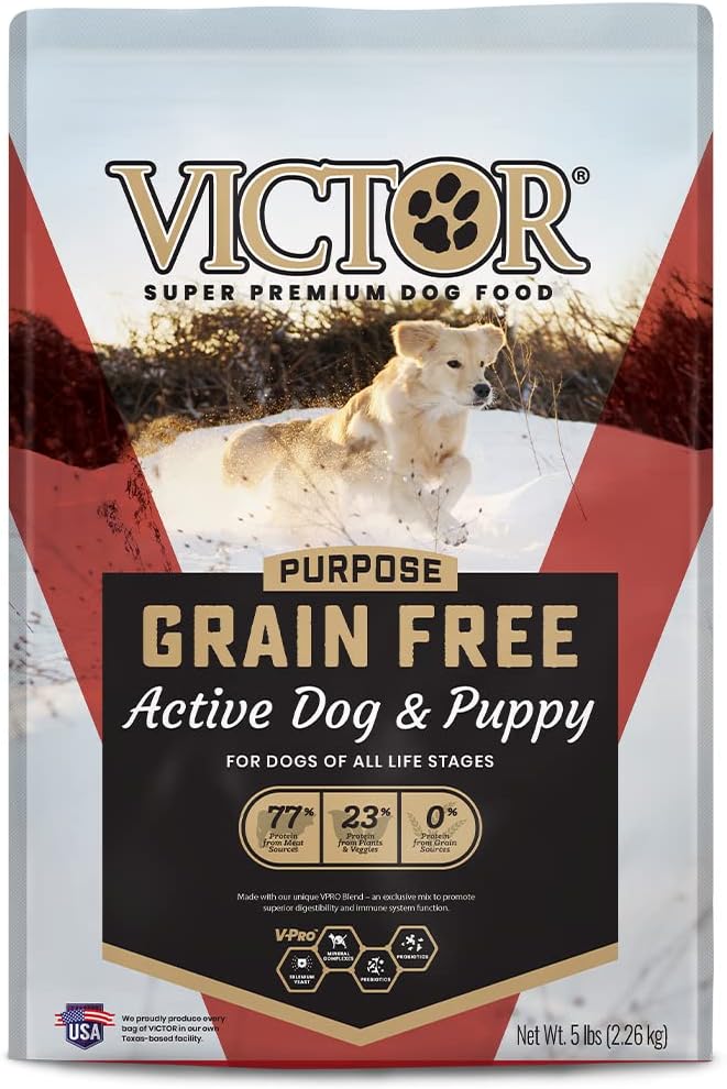 Victor Super Premium Dog Food – Grain Free Active Dog & Puppy – Dry Dog Food