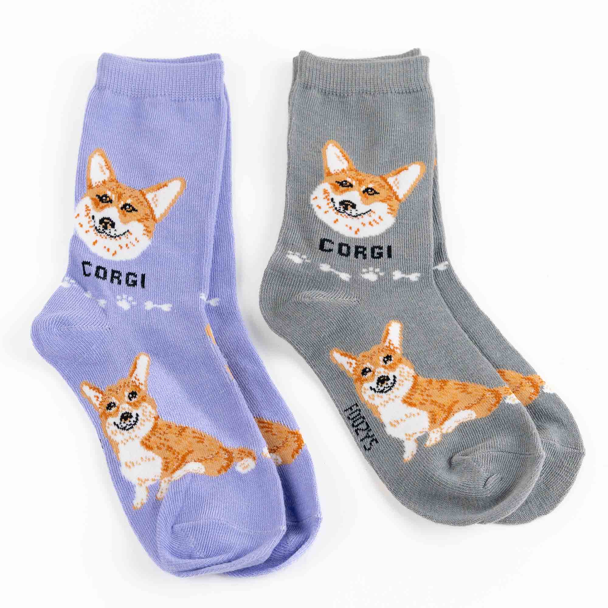 My Favorite Dog Breed Socks ❤️ Corgi - 2 Set Collection