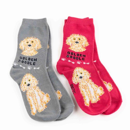 My Favorite Dog Breed Socks ❤️ Golden Doodle - 2 Set Collection