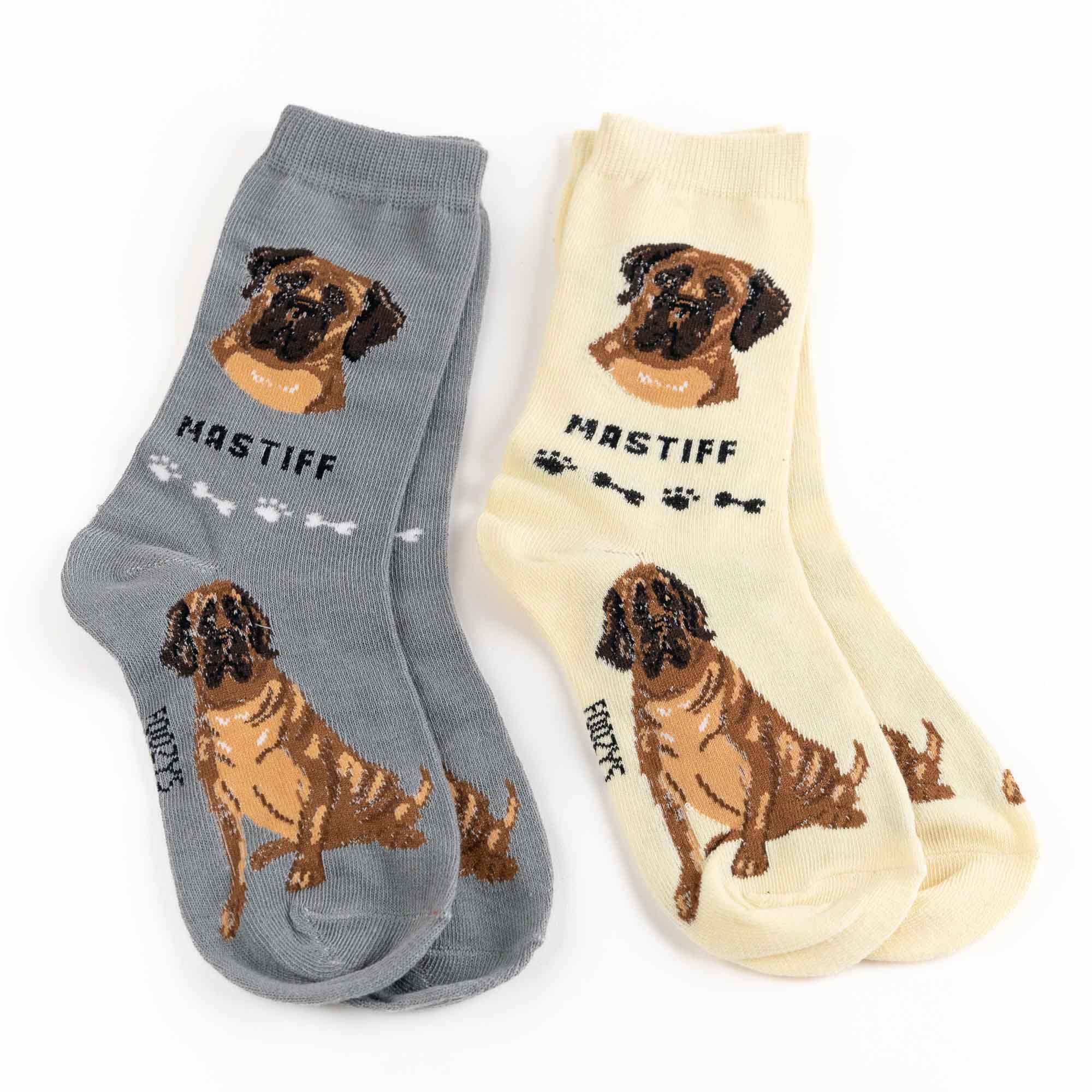 My Favorite Dog Breed Socks ❤️ Mastiff - 2 Set Collection