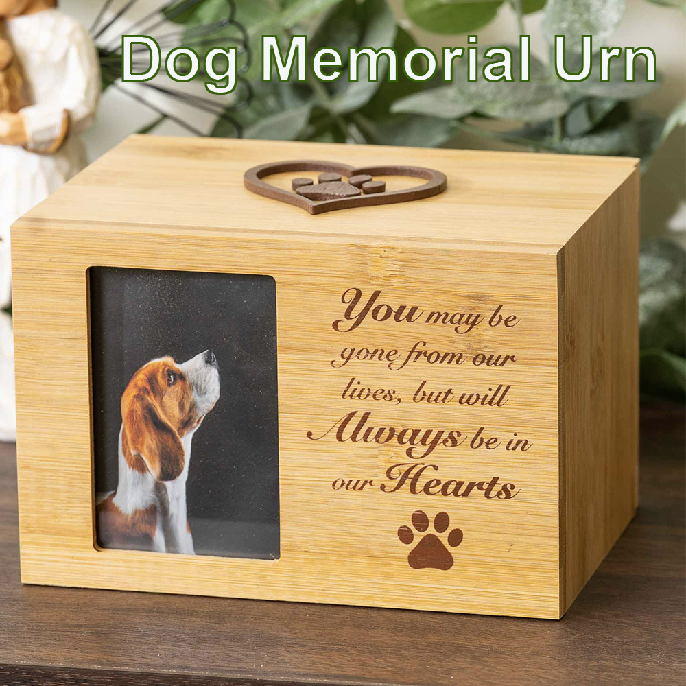 Always Be In My Heart Dog Memorial Keepsake - Photo Frame Cremation Urn - DEAL 60% OFF