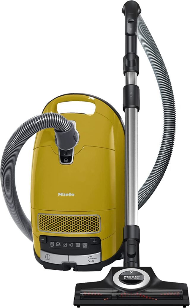 Yellow pet hair vacuum