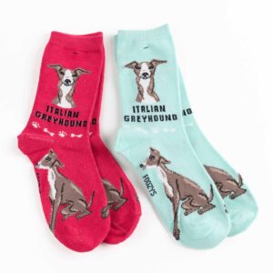 My Favorite Dog Breed Socks ❤️ Italian Greyhound – 2 Set Collection