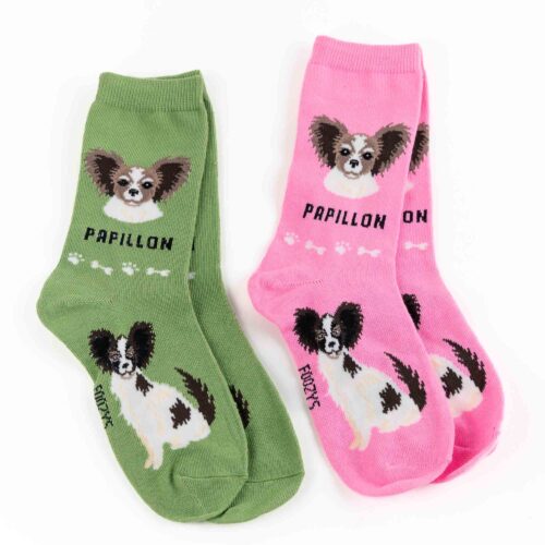 My Favorite Dog Breed Socks ❤️ Papillon - 2 Set Collection