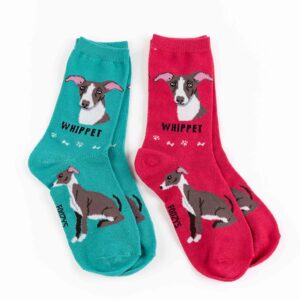 My Favorite Dog Breed Socks ❤️ Whippet – 2 Set Collection