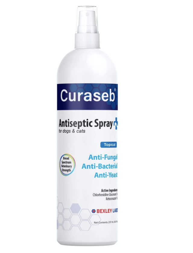 Curaseb antiseptic spray for dogs