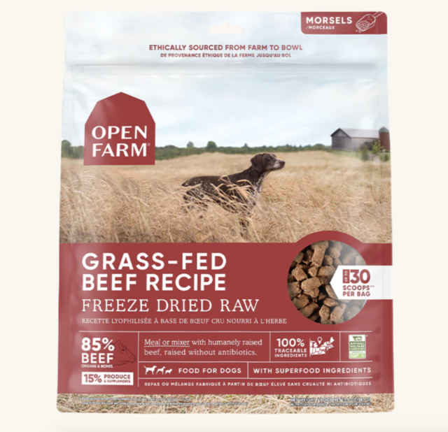 Open Farm freeze-dried dog food
