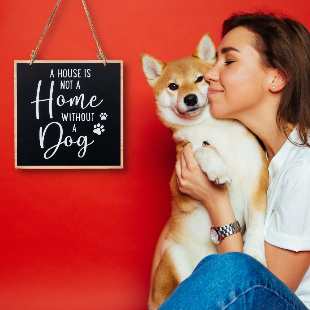 A House Is Not A Home with Out A Dog - Inspirational Dog Home Decor Sign - DEAL 70% OFF