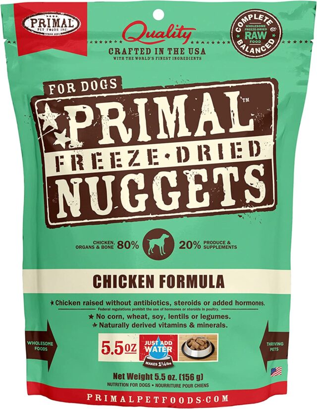 Primal freeze-dried nuggets