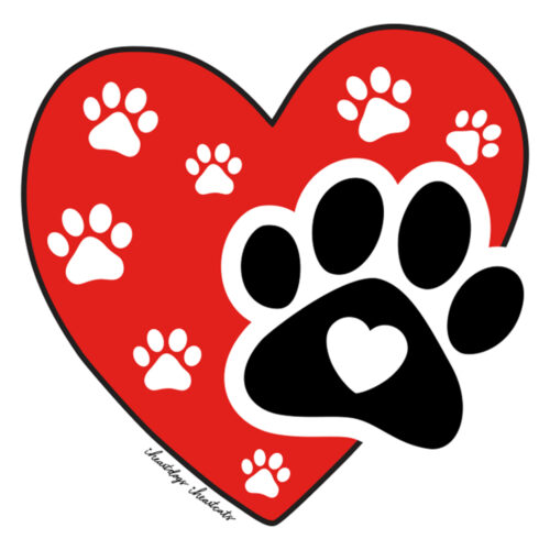 Paws Prints In My Heart - Car Magnet ❤️ Limited Time Offer Save 50%