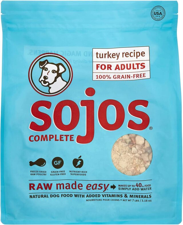 Sojos freeze-dried dog food