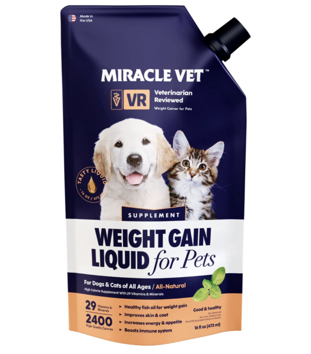 Miracle Vet weight gainer liquid for dogs