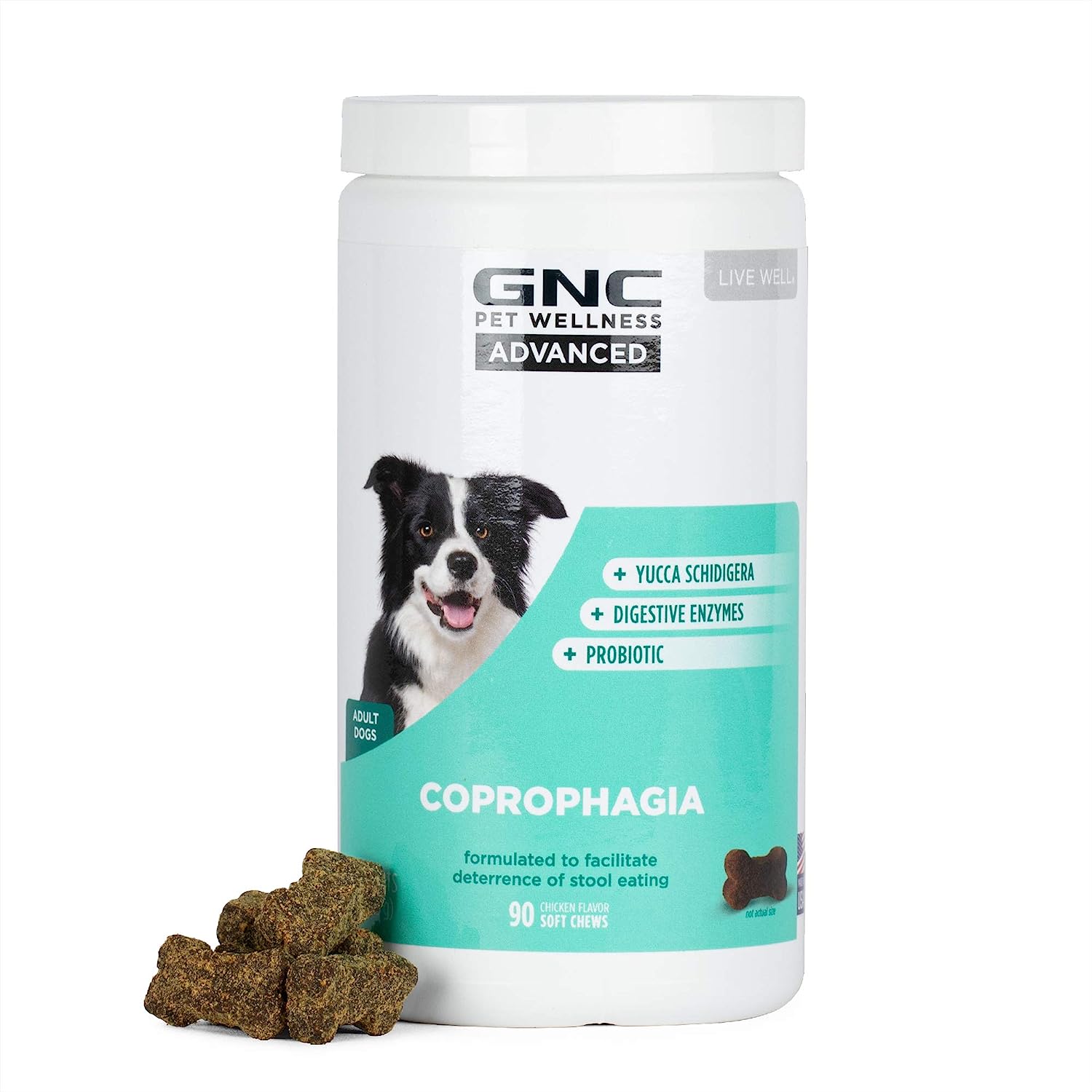 7. GNC Pets ADVANCED Coprophagia Dog Supplements
