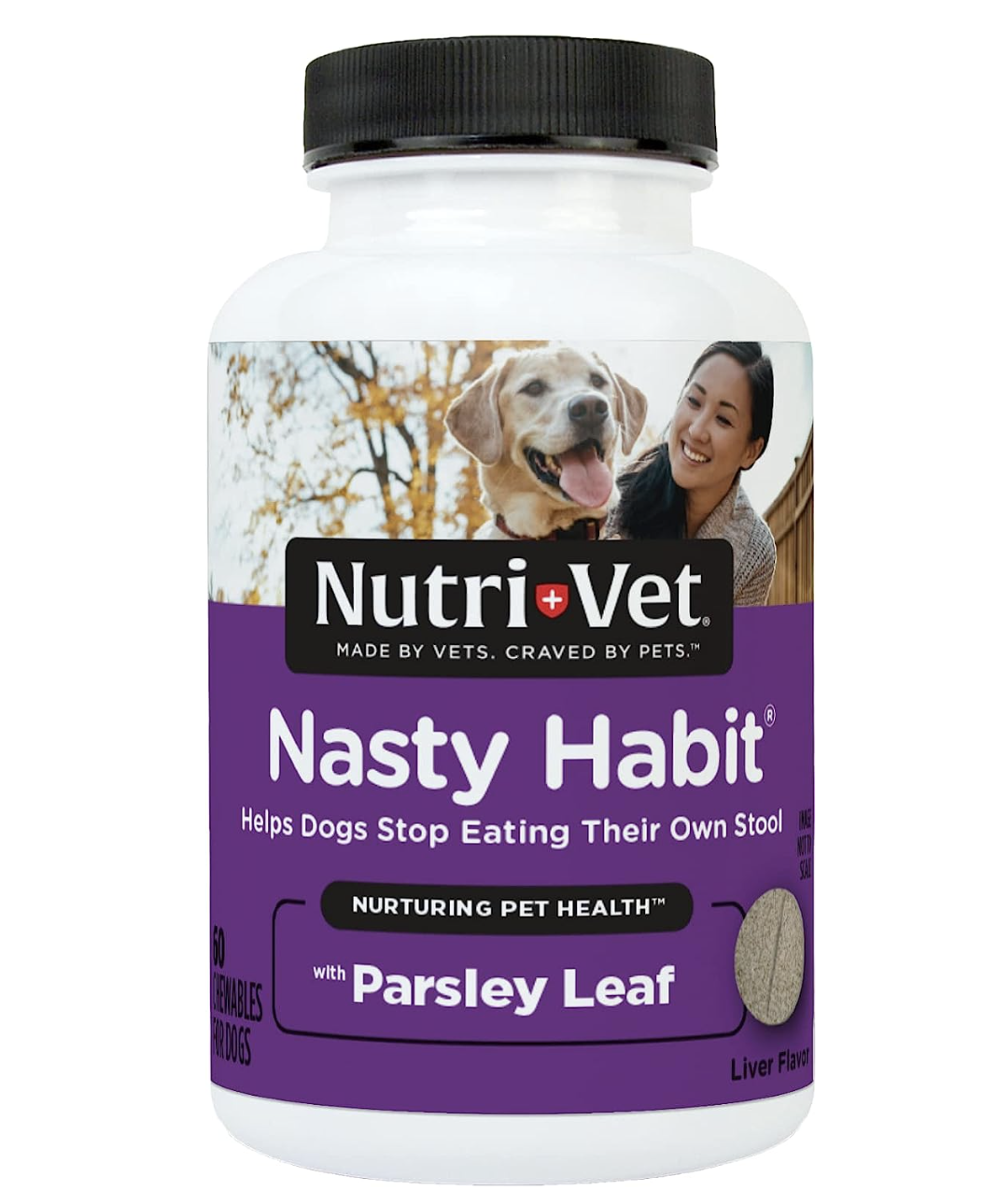 3. Nutri-Vet Nasty Habit Chewable Tablets for Dogs