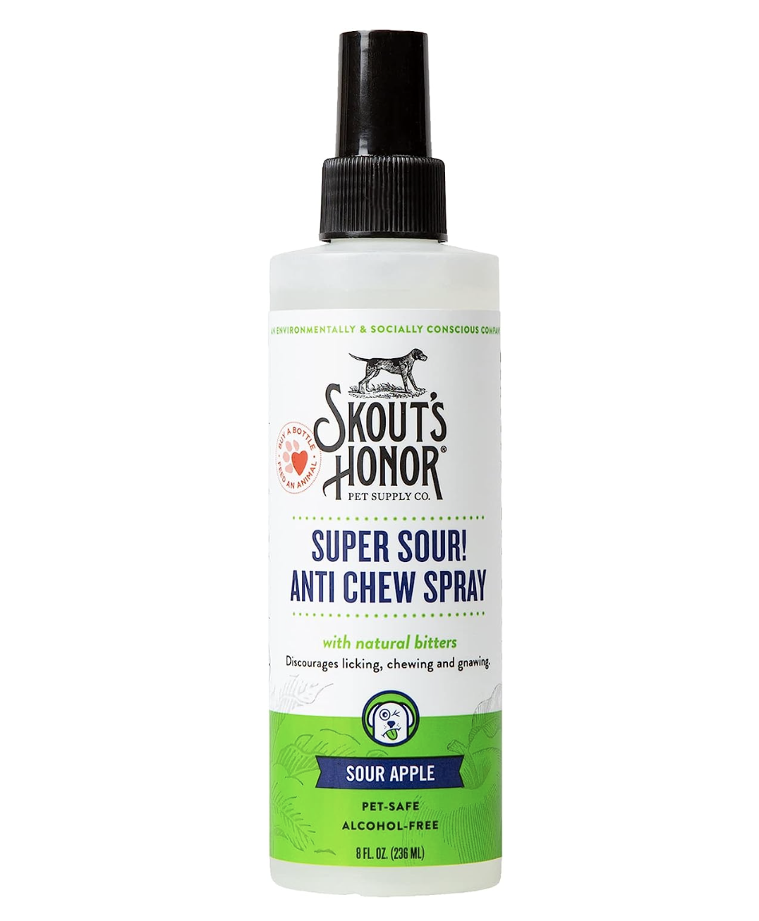 1. SKOUT'S HONOR, Super Sour Anti-Chew Spray