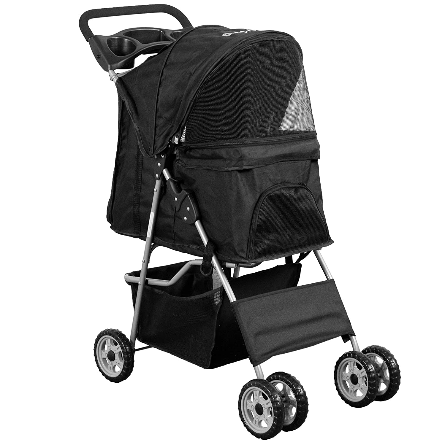 VIVO Four-Wheel Pet Stroller