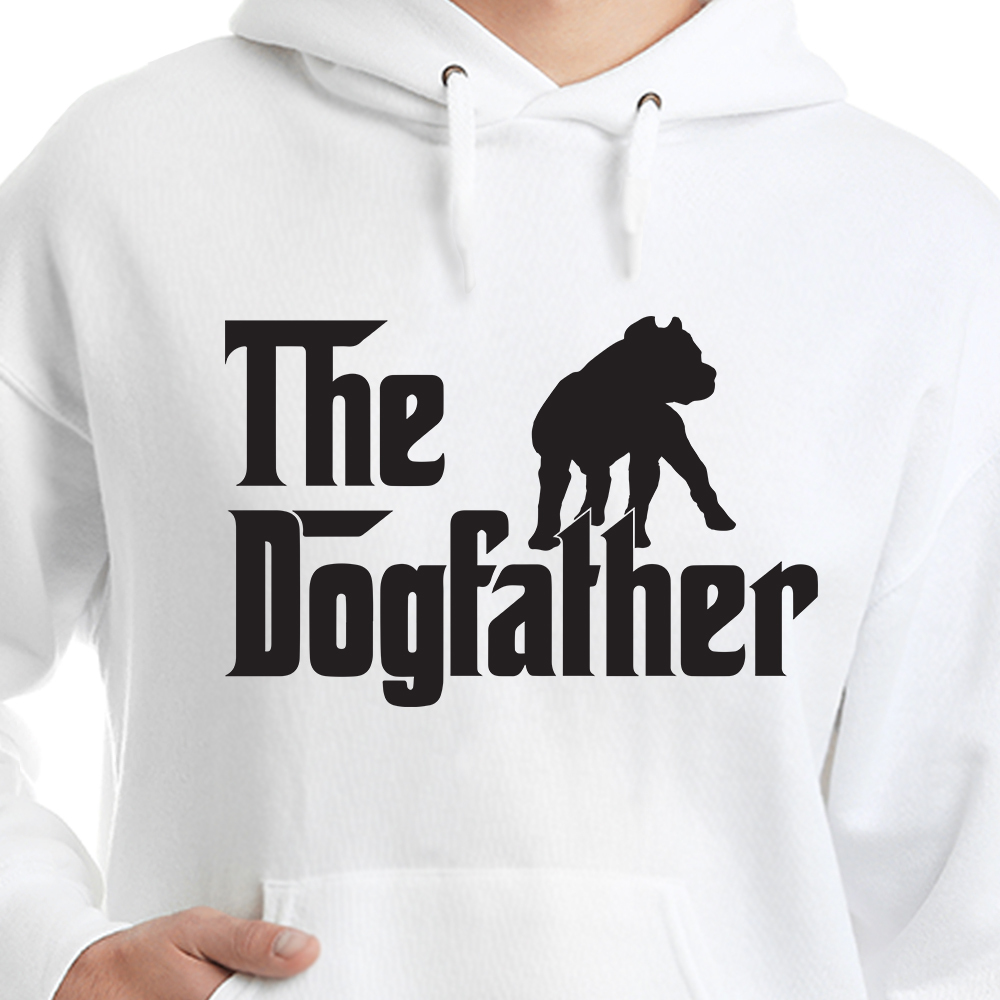 The Dog Father - Pit Bull Hoodie White