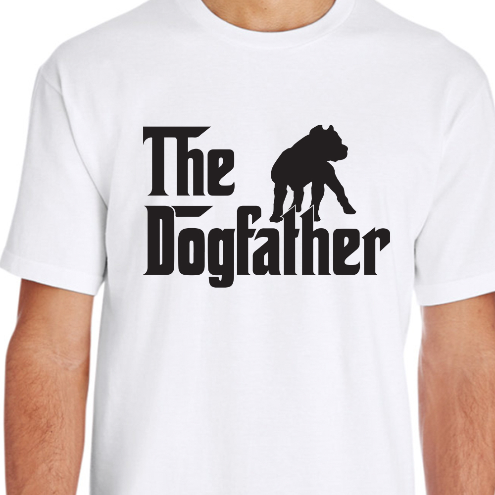 The Dog Father - Pit Bull Premium Tee White