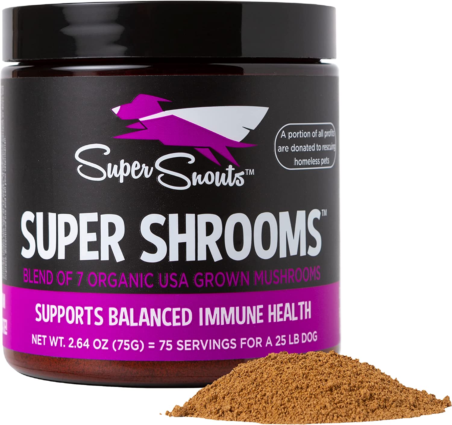 10. Super Snouts Super Shrooms Mushroom Supplement for Dogs