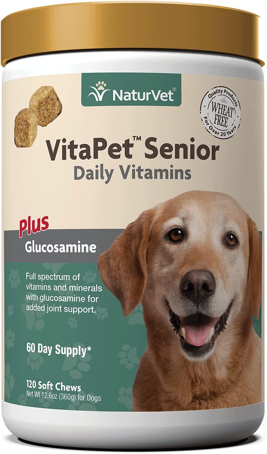 2. NaturVet VitaPet Senior Daily Vitamin Dog Supplements