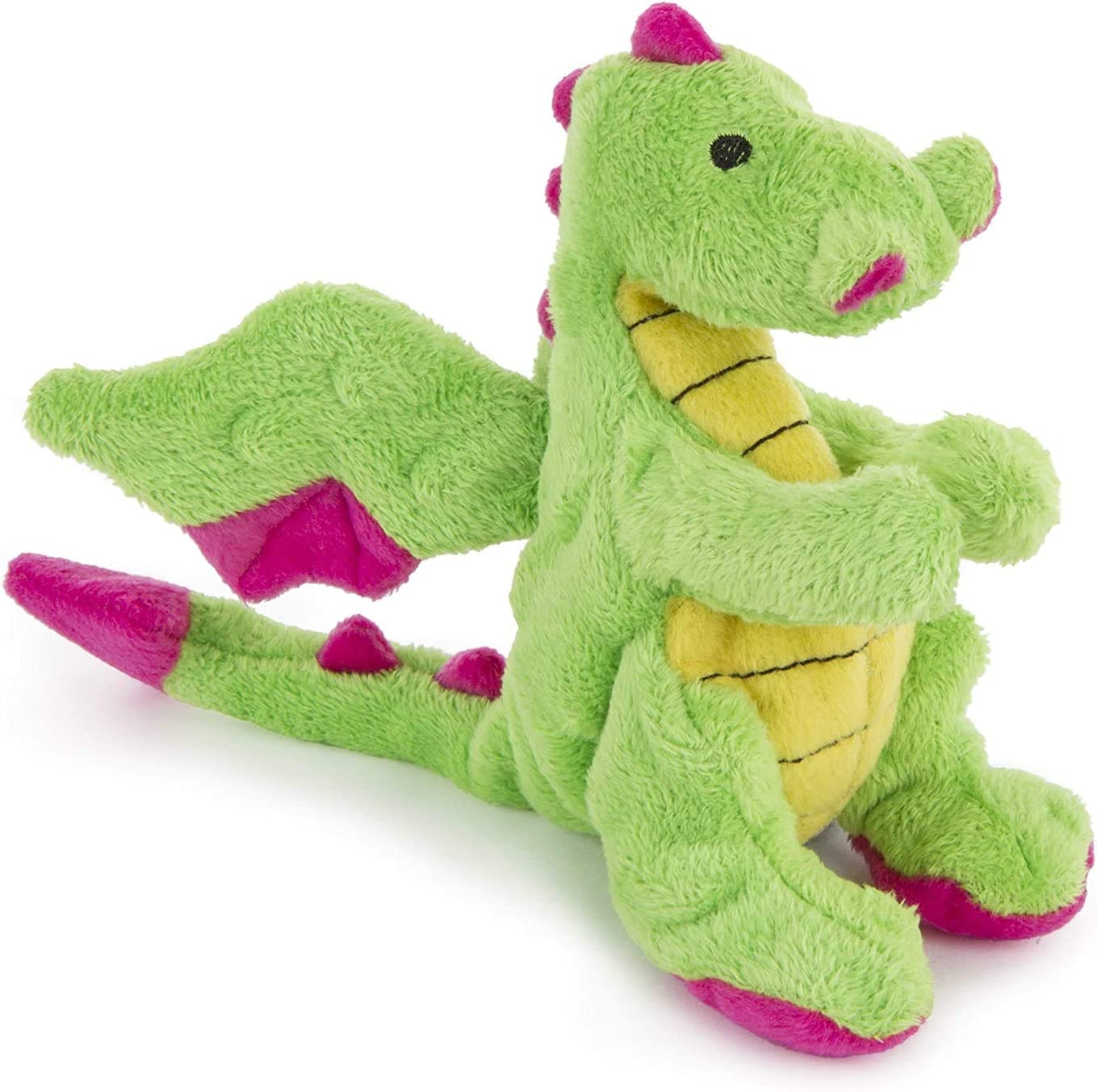goDog Bubble Plush Dragons Squeaky Dog Toy