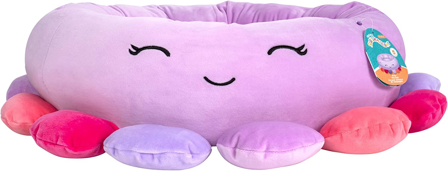 Squishmallows 20-Inch Beula Octopus Pet Bed