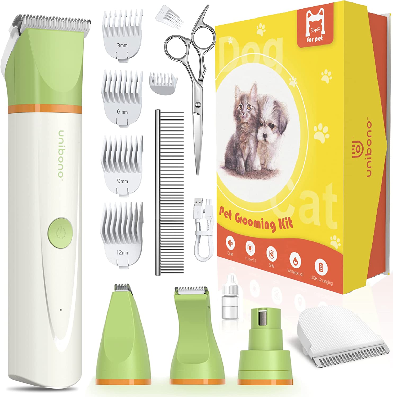 unibono Dog Grooming Clippers Kit