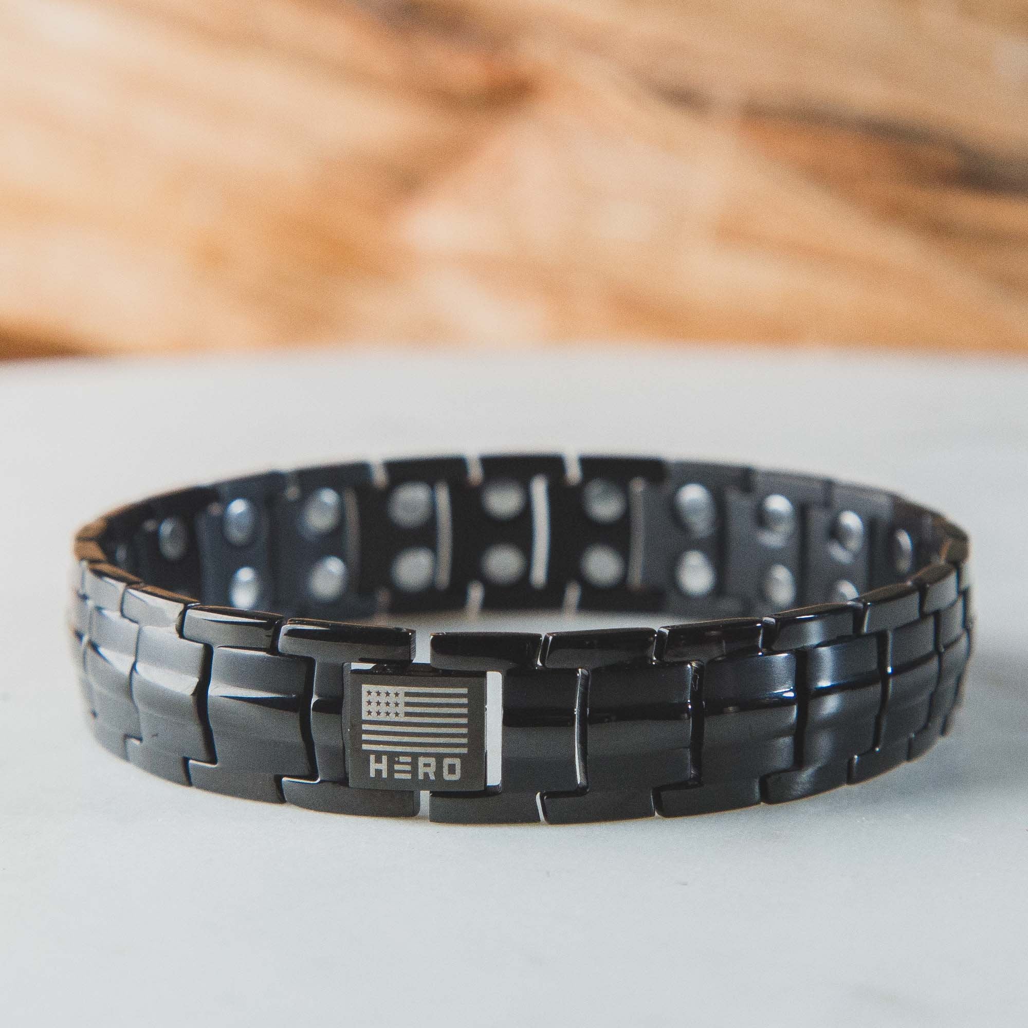 Sherman Tank Track Titanium Magnetic Bracelet : Helps Pair Veterans With A Service Dog Or Shelter Dog
