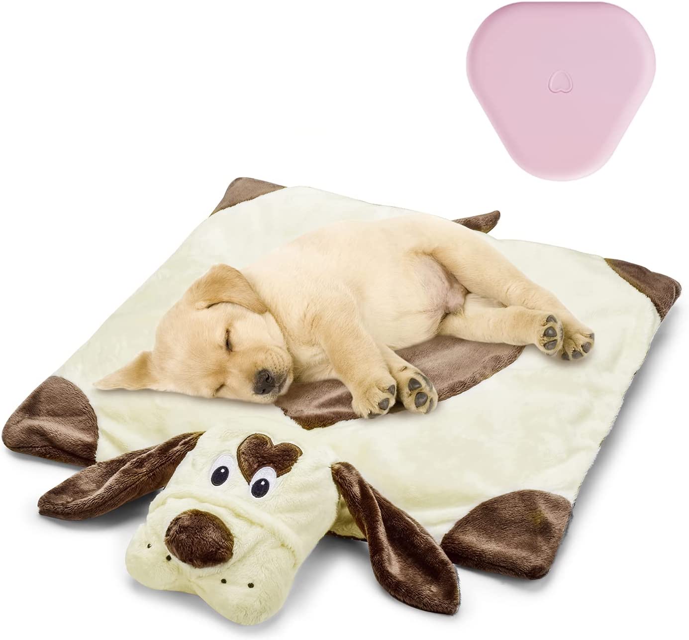 3. Moropaky Heartbeat Toy Blanket for Puppy