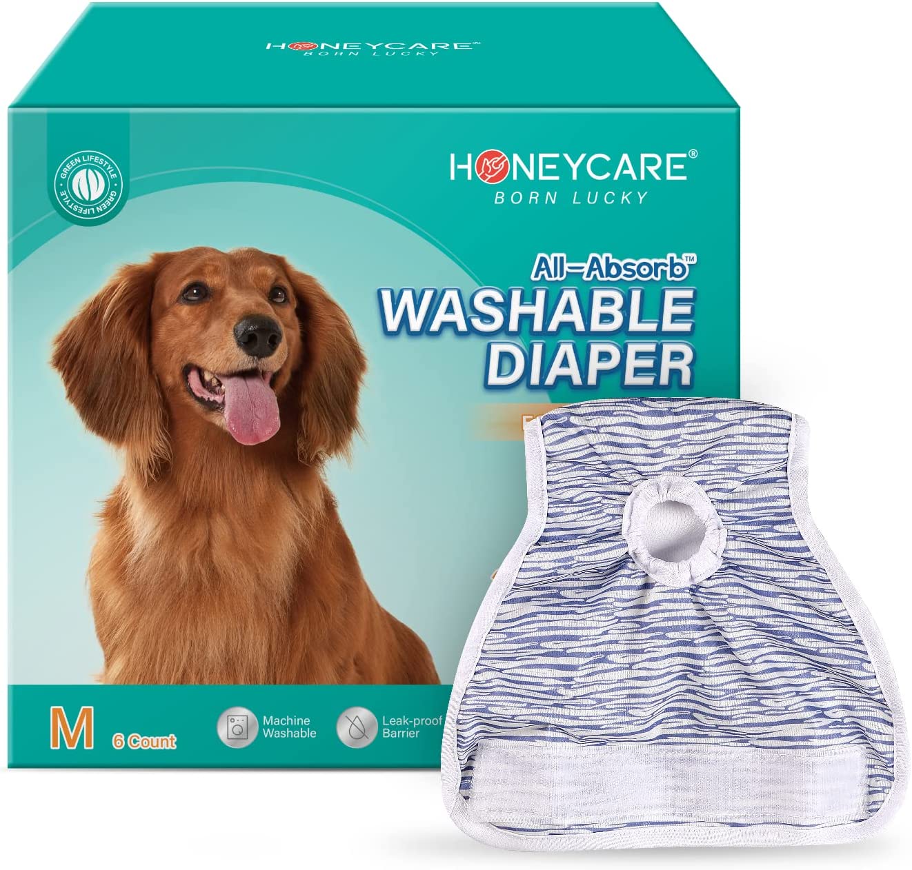 9. HONEY CARE Washable Dog Diapers