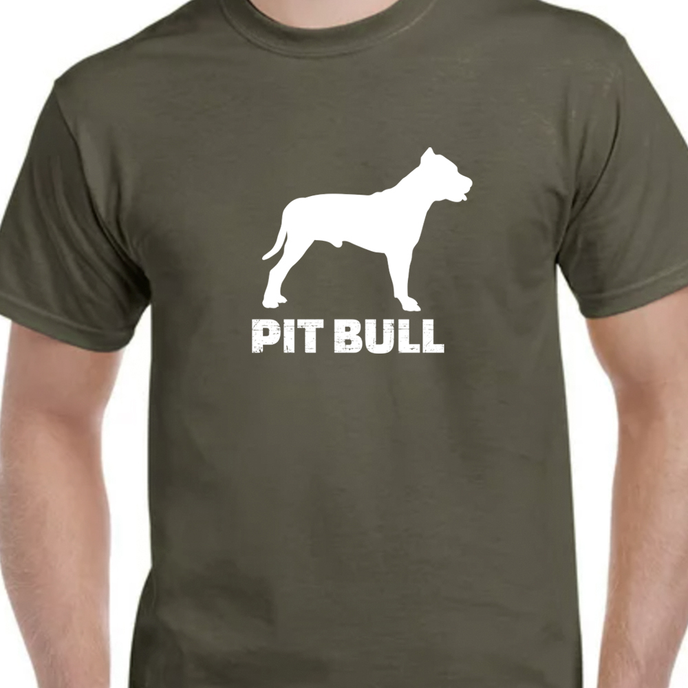 Pit Bull Lover Premium Tee Military Green