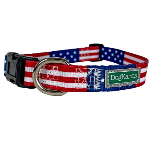 Patriotic Pup American Flag Dog Collar (ONLY XS, SM, MED AVAILABLE)