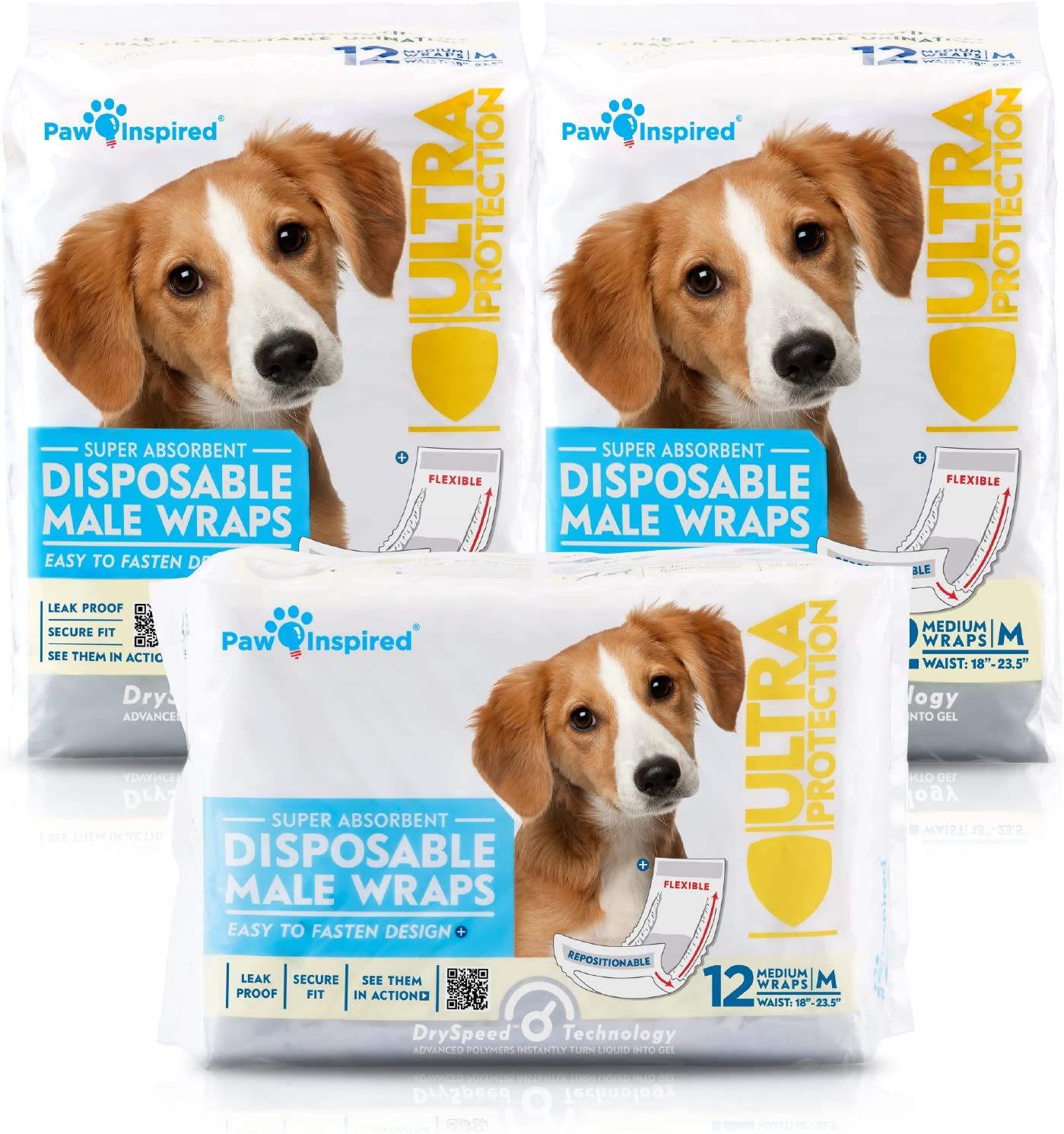 3. Paw Inspired Belly Band Diapers