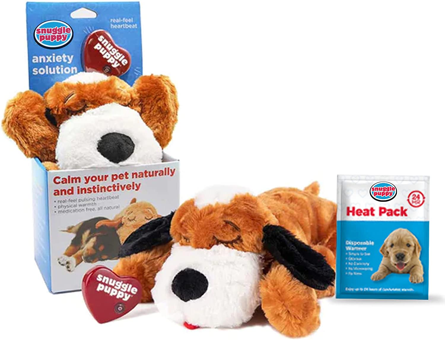 2. SmartPetLove Snuggle Puppy Heartbeat Stuffed Toy