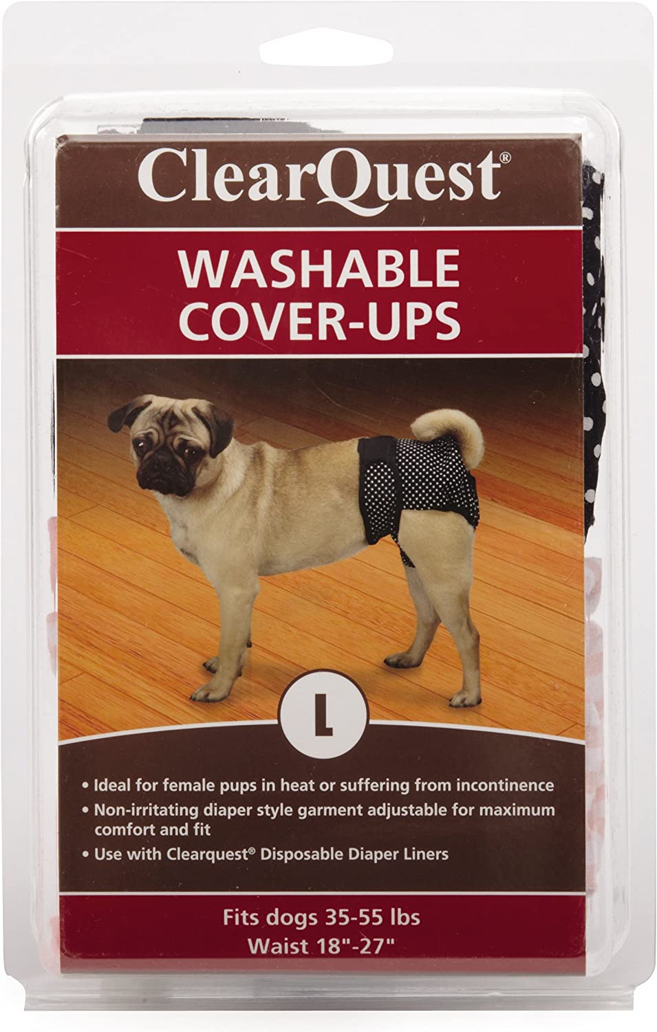 12. ClearQuest Wetness and Stain Protecting Dog Diapers