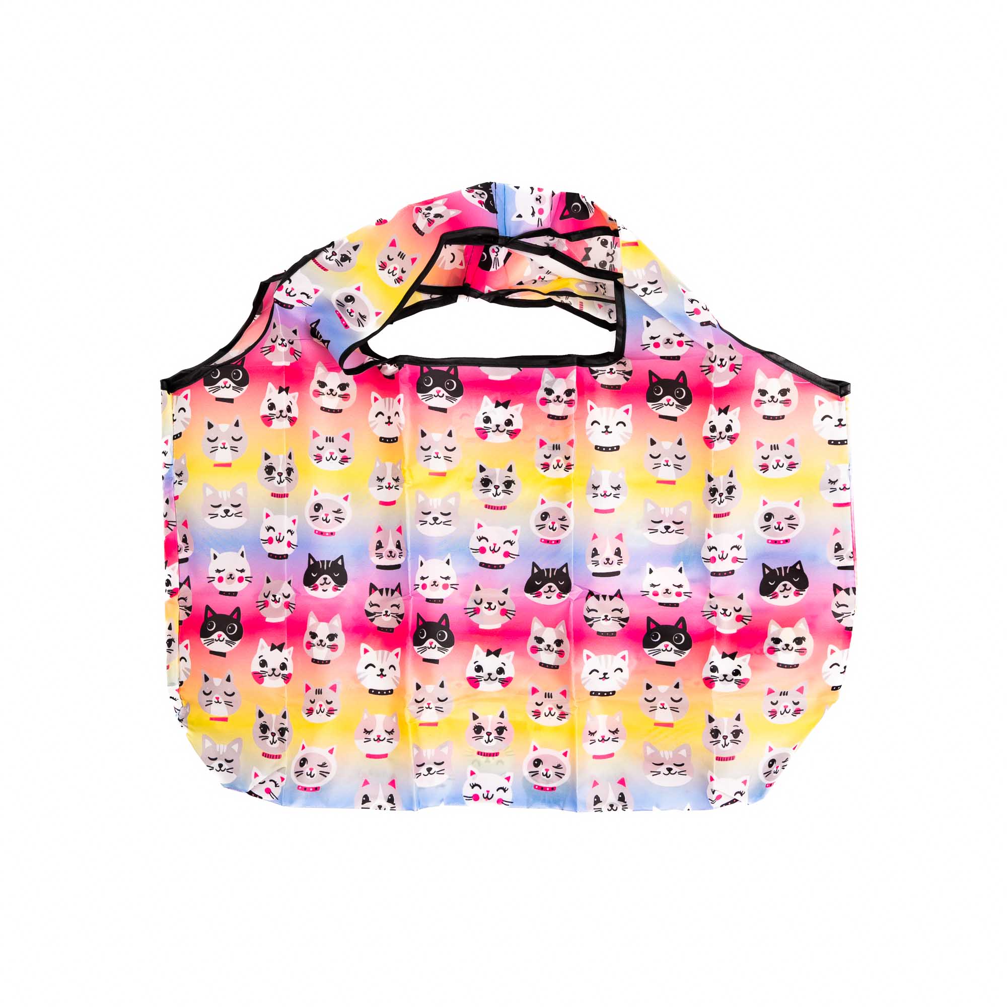 Doggies Ombre Shopping Travel Shoulder Bag- Folding Grocery