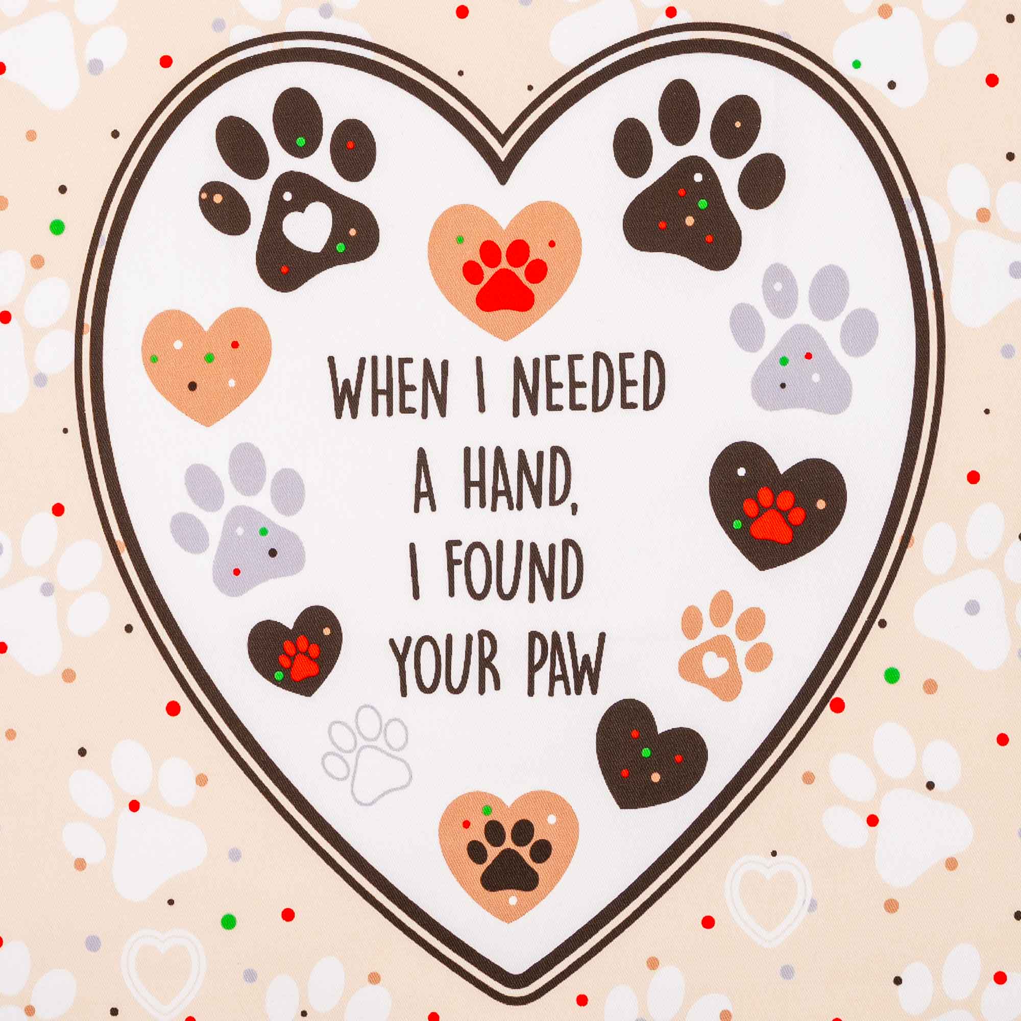 When I Needed a Hand I Found Your paw Sunflower Necklace