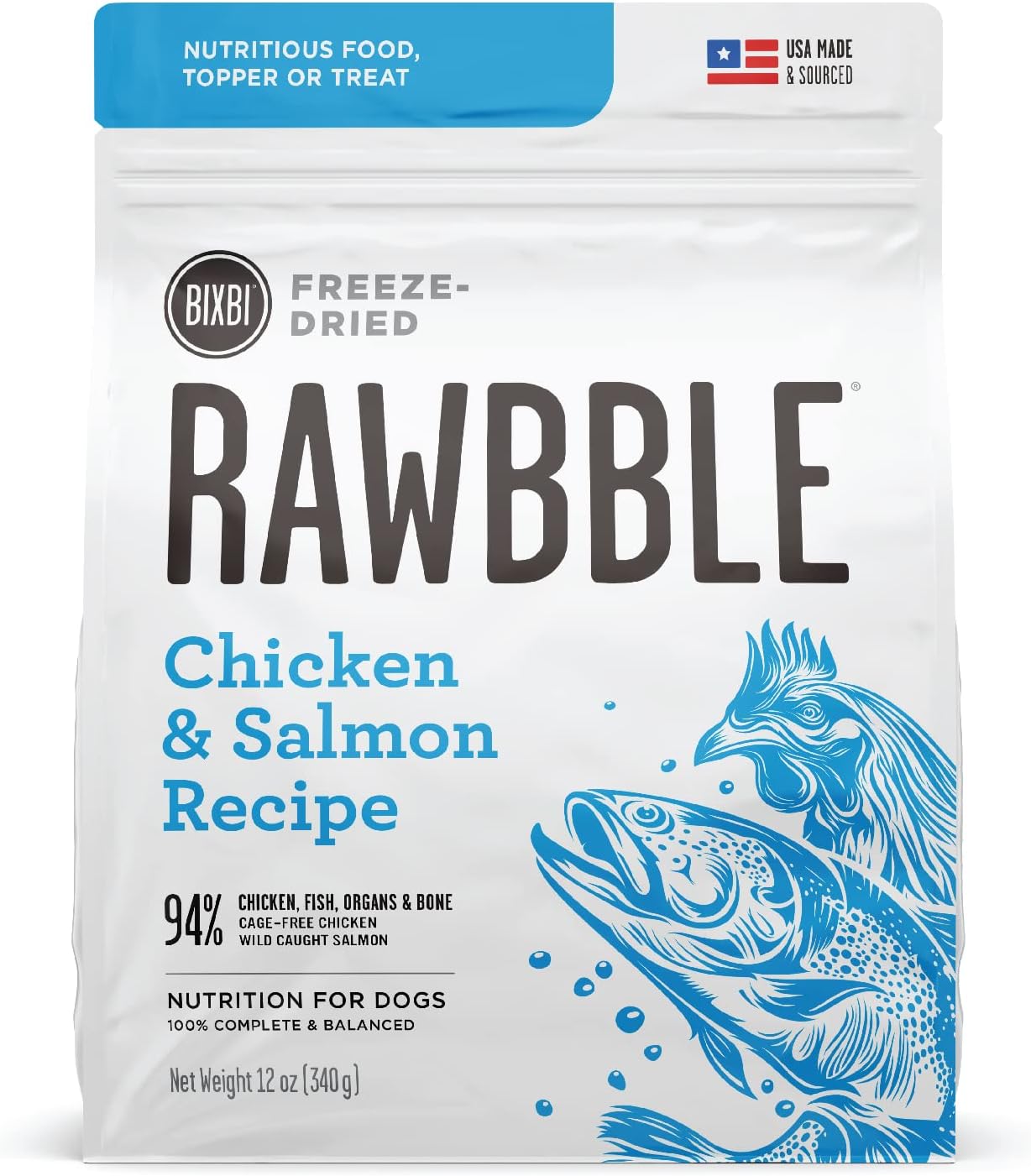BIXBI Rawbble Freeze Dried Dog Food,