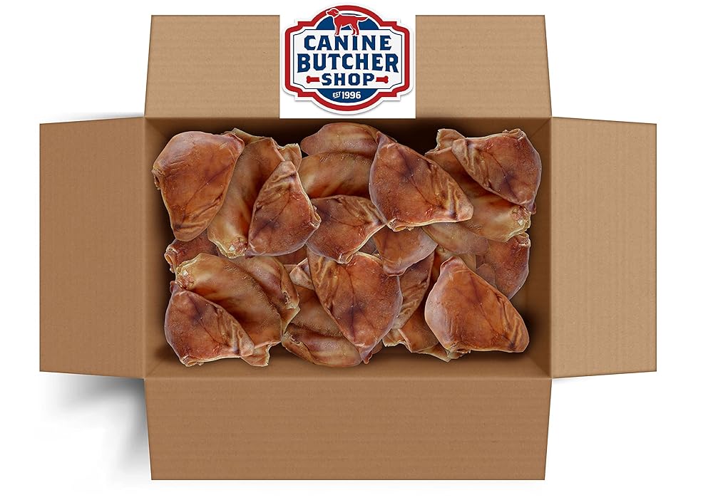 Canine Butcher Shop Always USA Made Pig Ears for Dogs