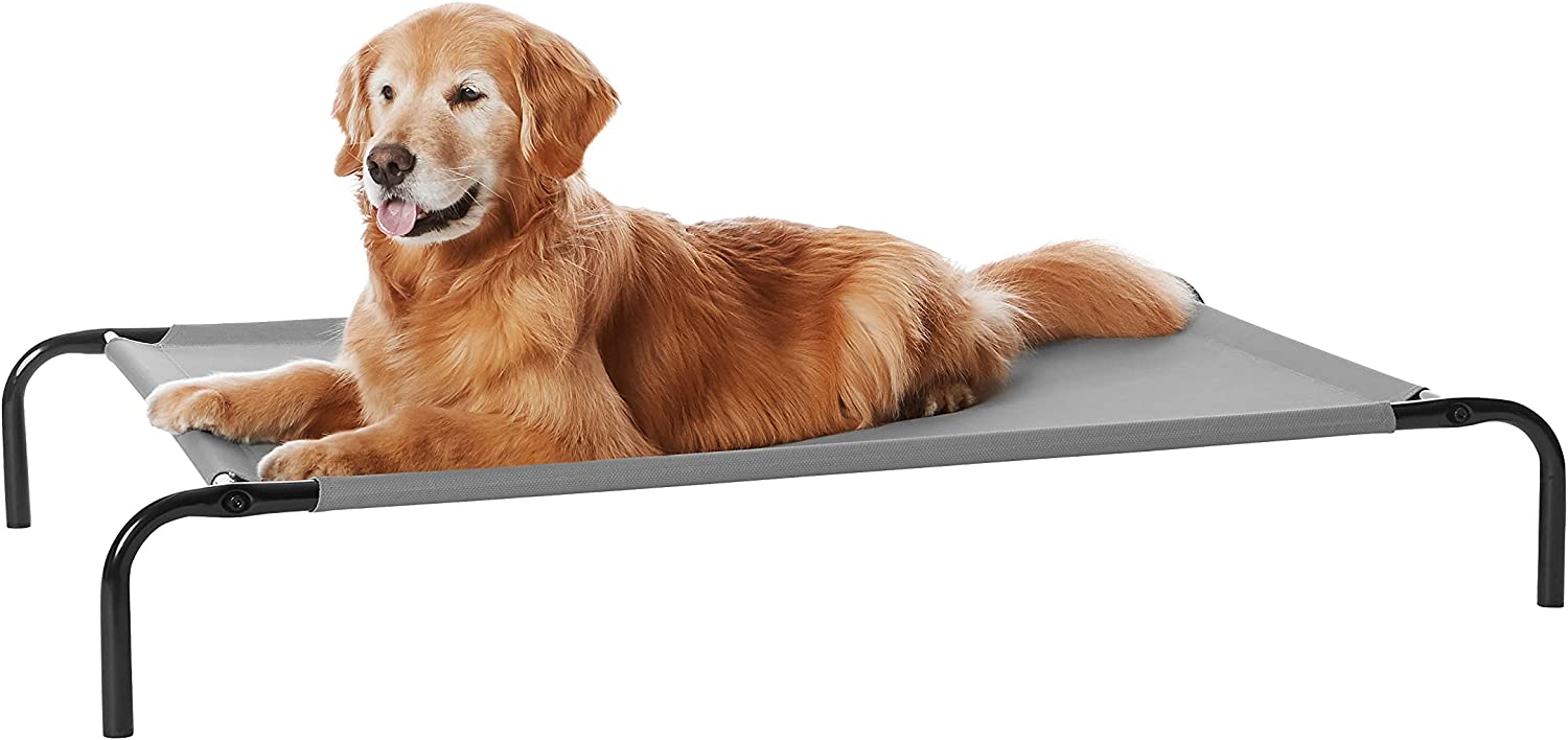 8. Amazon Basics Cooling Elevated Dog Bed