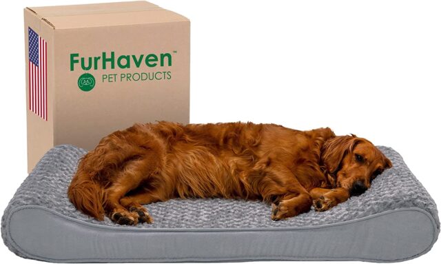 Dog lying on Furhaven bed